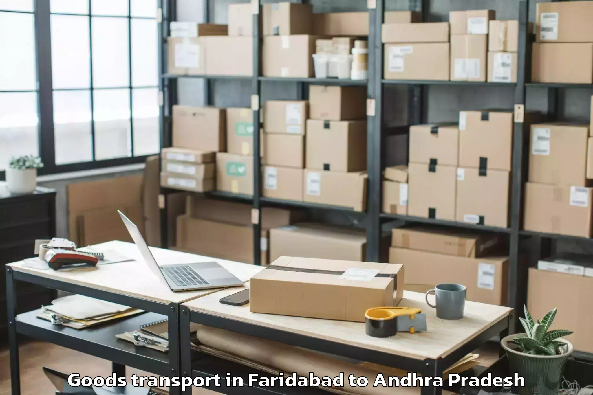 Leading Faridabad to Akasahebpeta Goods Transport Provider